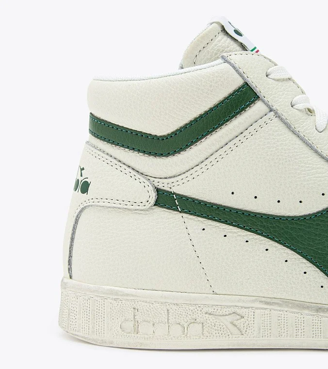 Кроссовки Diadora Game L High Waxed White / Fogliage Green