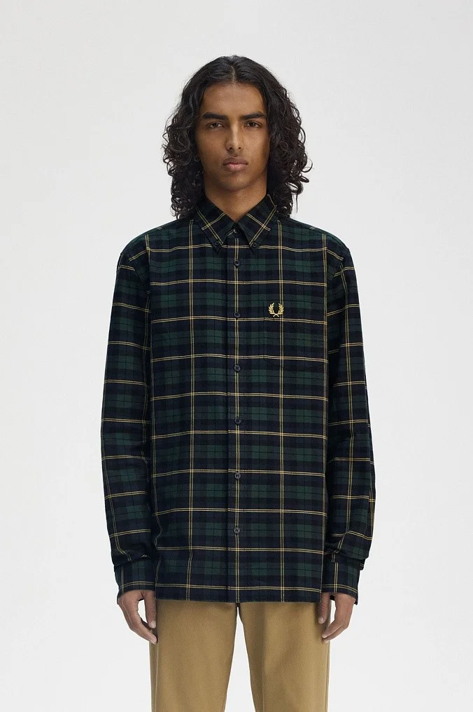 Рубашка Fred Perry Oxford Tartan Shirt