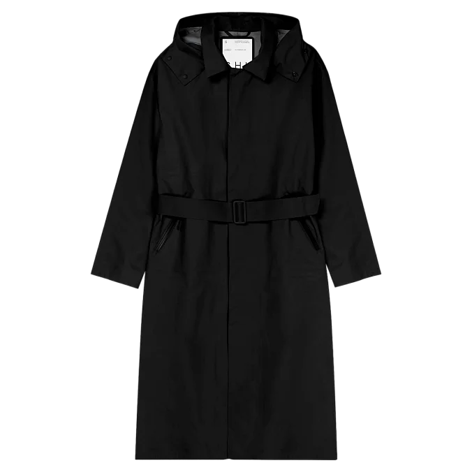 Рипстоп тренч мужской SHU чёрный