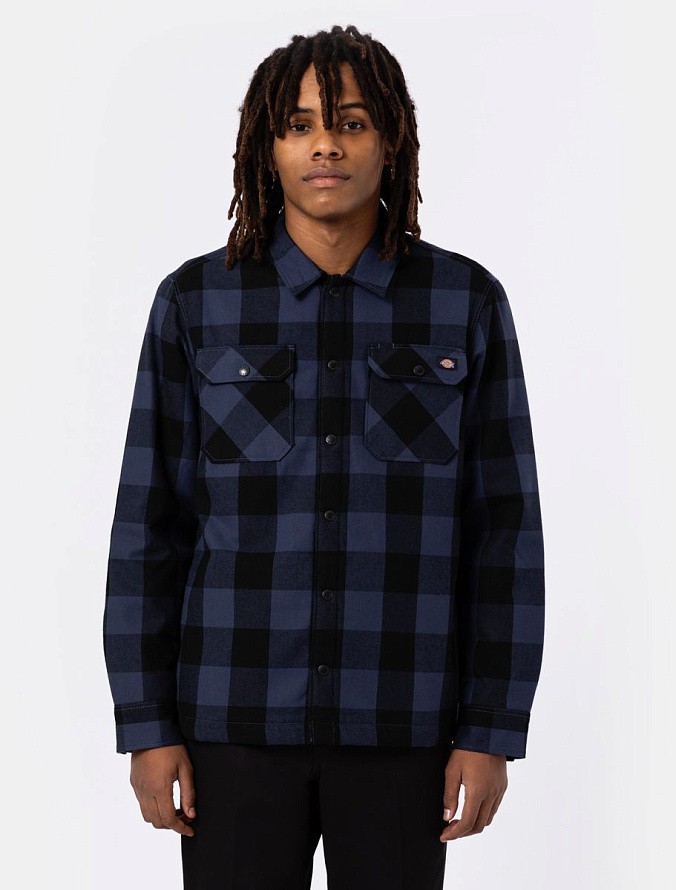 Куртка-рубашка Dickies Lined Sacramento Shirt Navy Blue
