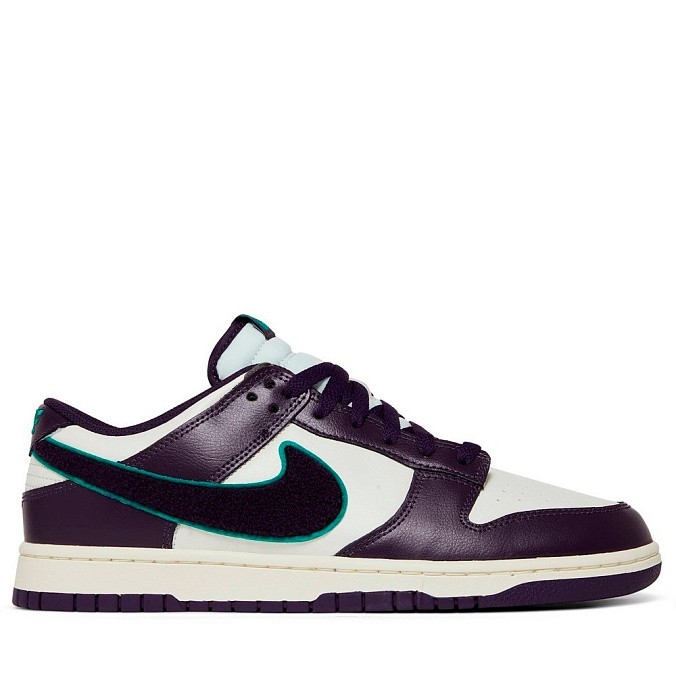 Кроссовки Nike Dunk Low Retro Chenille Swoosh Sail/Grand Purple/Neptune Green