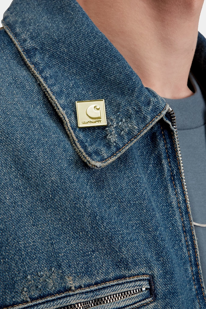 Значок Carhartt WIP Square Label Pin Gold